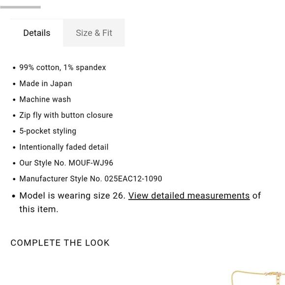 Moussy Vintage Otis Flare High Waisted Blue Denim Jeans Cropped Size 30 - Picture 14 of 14